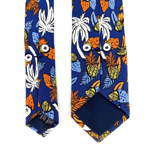 TED BAKER London Palm & Fruit Silk Print Tie NWOT - Picture 7 of 16
